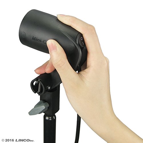 LINCO Lincostore Photo Lighting Video Studio Light Kit AM155 - Including 3 Color Backdrops (Black/Whtie/Green) Background Screen