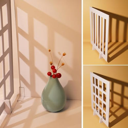 Yoocheese Product Photography Photo Props: Food Jewelry Make-up and Small Product Flat Lay Photoshoot Backdrops - 2pcs Light and Shadow Boards for Table Top Product Phogography(12x11.5inch)