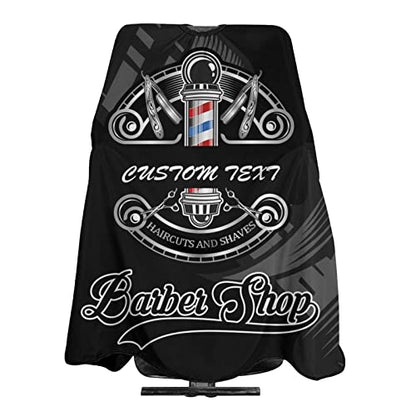 Custom Barber Cape, Personalized Haircut Salon Cape for Men - color: Barber-1