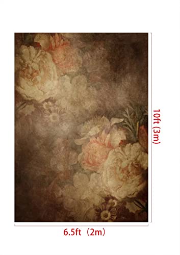 Kate 6.5x10ft Fine Art Floral Backdrop for Photography Painting Flowers Texture Headshot Portrait Background for Photographers Studio Props - size: 6.5x10ft