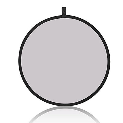 NEEWER 22 Inch/60 Centimeter Light Reflector Light Diffuser 5 in 1 Collapsible Multi Disc with Bag - Translucent, Silver, Gold, White, and Black for Studio Photography Lighting and Outdoor Lighting - size: 60cm