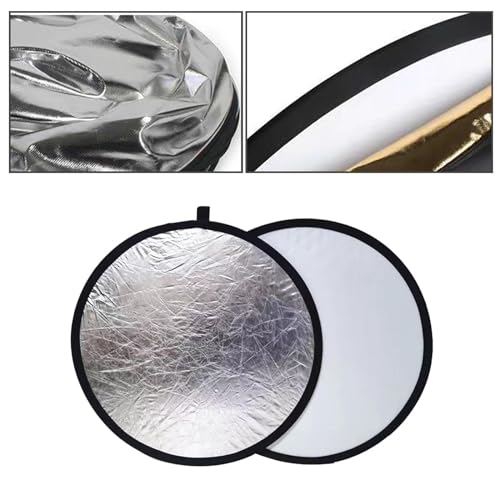 2 in 1 Light Reflector Light Board Folding Photography Reflector for Food Photograph Photography Lighting Still Life, 60cm - size: 60cm