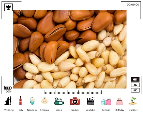 Trykid 6x6ft Pine Nuts Closeup Brown White Backdrop Natural Food Texture Photography Background Kitchen Decor Party Decoration Tapestry Photo Booth Prop Fabric - size: 6x6ft