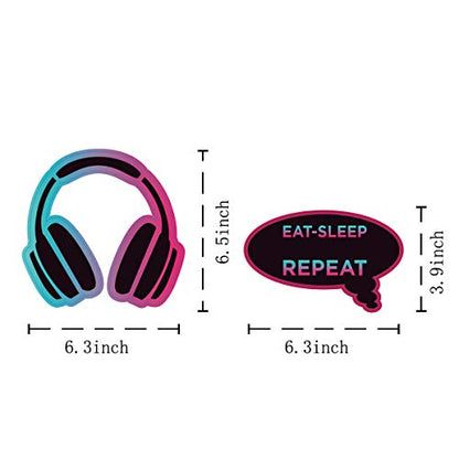 23Pcs Photo Booth Props for TIK Tok,Music Theme Party Supplies,Disco Music Party Decoration.