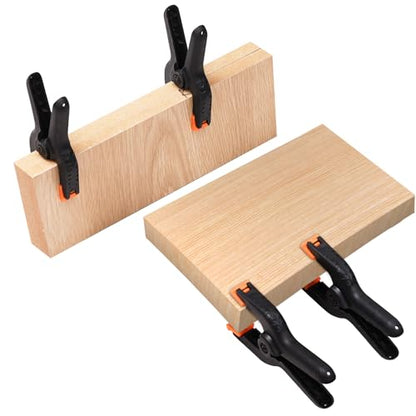 Heavy Duty Spring Clamps, 3.7 Inch Small Heavy Duty Clip with 1.6 Inch Jaw Opening, Non-Slip Handle, Strong Grip Clips for Woodworking, Photography, Crafting, and DIY Projects (12 pack)