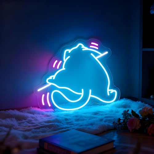 Neon Sign for Wall Decor Light Up Letters Business Led Sign Cute Birthday Party Gifts Led Decorative Night Signs Room Decorations Supplies Birthday Party Signs for Home Bedroom Dorm (Cat) - color: cat