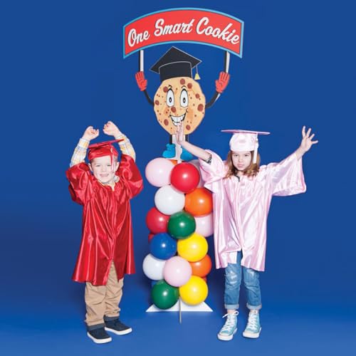 Smart Cookie Balloon Column Stage Prop Kit, Graduation Decorations, KG18AM-M - color: One Smart Cookie Balloon Prop Stand