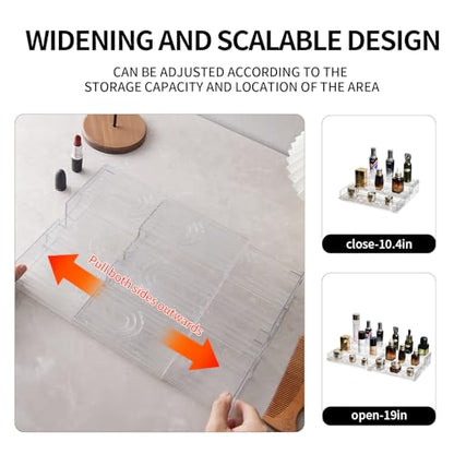 Display Risers, 4 Tier Perfume Organizer Stand，Clear Cupcake Stand Holder，Display Risers for Figures,Cake Shelves Retail (19inch-1pack) - size: 19inch-1pack