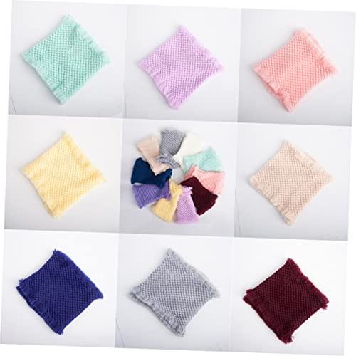 Cabilock Cotton Blanket Neutral Color Infant Photography Props Blanket Photo Prop