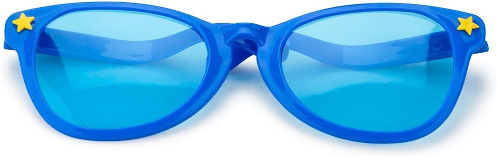 Pudgy Pedro's Jumbo Party Sunglasses | Novelty Shades Perfect for Birthdays, Theme Parties, Weddings | Giant Glasses - color: Blue