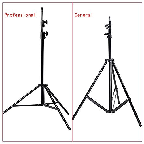 NEEWER Pro 9feet/260cm Spring Loaded Heavy Duty Photo Studio Light Stand with 1/4" Screw & 5/8 Stud for Video, Portrait and Photography Lighting - style: 260cm/1-Pack
