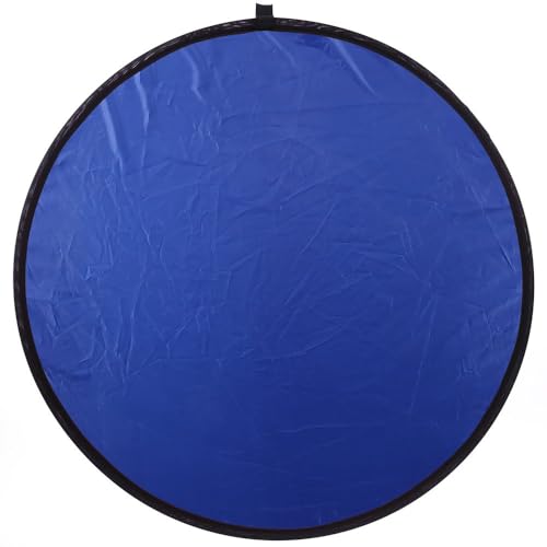 REFLEX CAMERA 7-in-1 Photography Reflector (Round) – Translucent/Silver/Gold/White/Black/Blue/Green – Light Diffuser & Chroma Key Background Kit with Carrying Case (110cm/43) - size: 110cm/43in