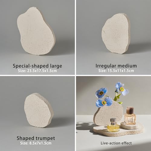 6PCS Product Photography Props: Small Product Photoshoot Props-Wooden Texture Photo Props for Jewelry Cosmetics Mini Items Picture - color: Wood