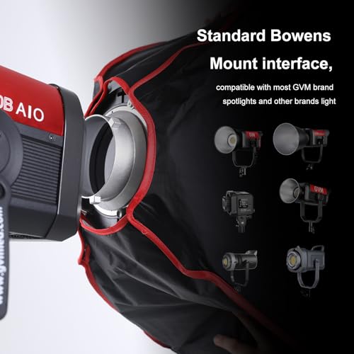 GVM Portable Square Softbox 40 * 60cm with Grid Diffuser Fast-Setup Bowens Mount Softbox Compact Photography Lighting Softbox for Photography Shooting Continuous Light Monolight Strobe Flash - size: 4060H