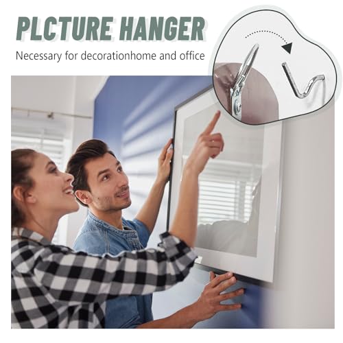 Super Hooks Picture Hanger,Gorilla Hooks - Hang Art, Clock, Shelves, Mirrors, Frames, or Planters for Home and Office Decorations-30pcs - style: Silver