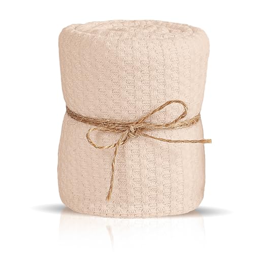 Baby Wrap: Newborn Photography Prop. Boy or Girl Swaddle Wrap and Receiving Blanket for Newborn Photo Props (Beige) - color: Beige