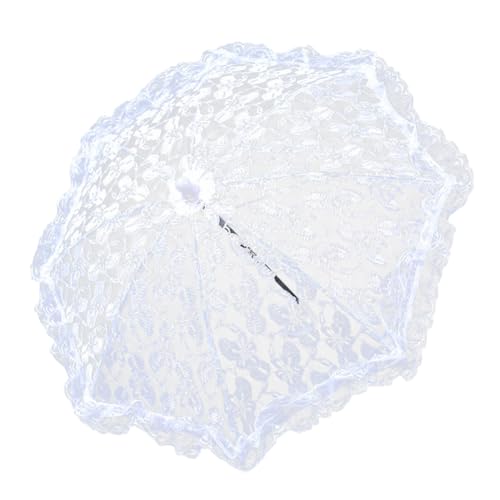 EUBUY Lace Parasol Umbrella, Vintage Wedding Bridal Umbrella, Lace Umbrella for Tea Party Small Photography Prop Craft Umbrella for Women Wedding Party Photo Dance Makeup Ball Props - color: Type 2