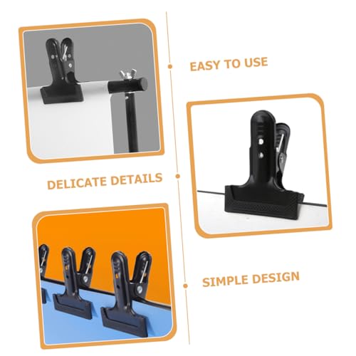 VILLCASE 4pcs Heavy Duty Photography Backdrop Clips Backdrop Cloth Clamps for Secure Fixing Versatile and Easy to Install for Various Backgrounds Photography Studios