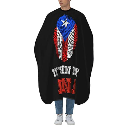 Puerto Rico Barber Cape With Adjustable Closure, Hairdressing Haircut Apron Barber Cover Gown For Hairdresser Styling Home - color: Puerto Rico
