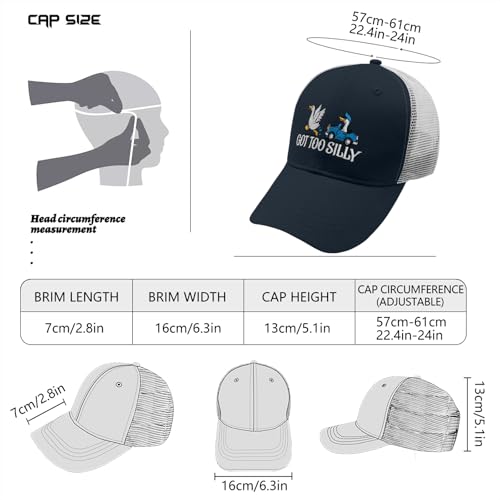INVULNERABLE Funny Trucker Hat Embroidered Hat Baseball Cap Hats Men Funny Hats Women - color: Goose