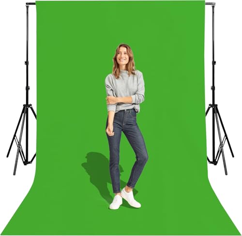 6x9 Ft Green Screen Backdrop Background for Photography, Polyester Photo Backdrop for Photoshoot, Party, Video and Television Photography Backdrops Light Green Backdrop - color: Green, size: 6 x 9 ft
