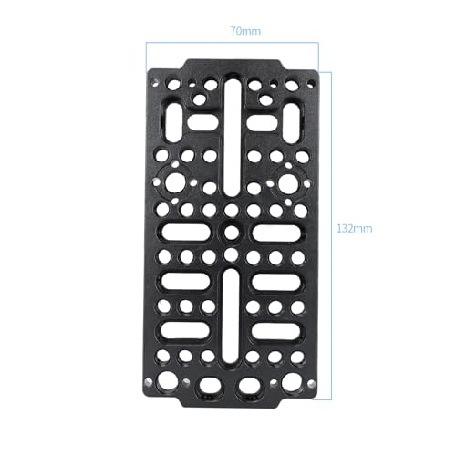 NICEYRIG Universal Cheese Plate Cinema Camera Mounting Cheeseplate Applicable for Sony FX3/FX30, BMPCC 6K Pro, URSA Mini, DSLR Cage Rig [Version 3] - 578