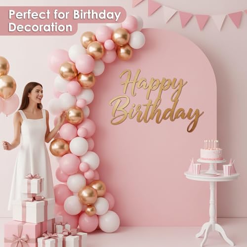 Double Sided 6.6FT Pink Arch Backdrop Cover Spandex Fitted Stretchy Arch Covers for Wedding Birthday Party Bridal Baby Shower Ceremony - color: Pink, size: 6.6ft