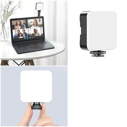 Selfie Light Clip Replacement LED Head 5600K White Lights 5W Mini Panel with 1/4'' Screw Socket for Portable Fill Light Attachement Camera DSLR Video Photo Phone Tablet Selfie Vlog Laptop