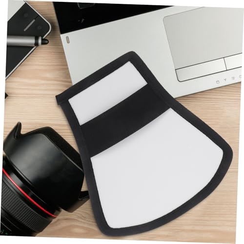TEHAUX Universal Two Sides Flash Diffuser Softbox Reflector 7.87X7.28 Inch with Elastic Band Compatible with Speedlight 430Ex Ii 580Ex 600Ex Yn568Ex Yn565Ex Yn560 Ii Photography Light Modifier