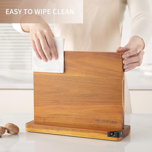 Magnetic Knife Block - Magnetic Knife Holder - Magnetic Knife Stand- Cutlery Display Stand and Storage Rack（sharpener) - style: Magnetic Knife Block ( sharpener )