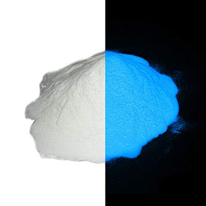 Super Phos Glow in the Dark Powder Pigment - Neutral Colors - .5 Ounce (15g) (Neutral Blue) - color: Neutral Blue