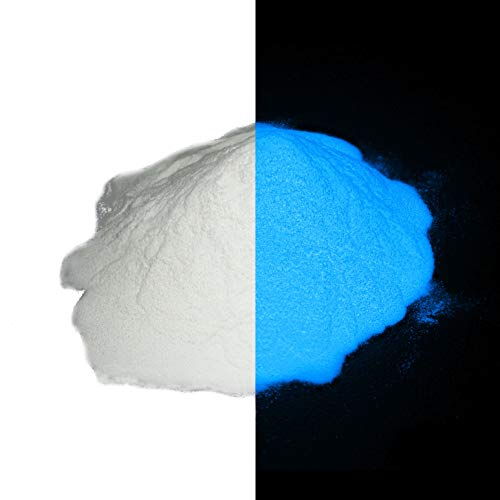 Super Phos Glow in the Dark Powder Pigment - Neutral Colors - .5 Ounce (15g) (Neutral Blue) - color: Neutral Blue