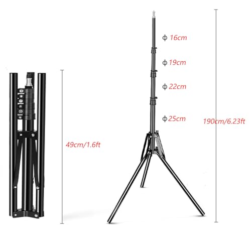 3.3x5ft/1x1.5m Chromakey Black White Backdrop with 6.23ft Stand, 2-in-1 Black Screen White Screen Collapsible Reversible Pop-Up Background Panel for Photography, Live Streaming, Video Shooting - color: Black/White