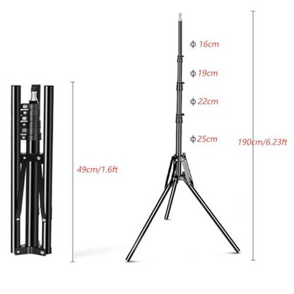 3.3x5ft/1x1.5m Chromakey Black White Backdrop with 6.23ft Stand, 2-in-1 Black Screen White Screen Collapsible Reversible Pop-Up Background Panel for Photography, Live Streaming, Video Shooting - color: Black/White