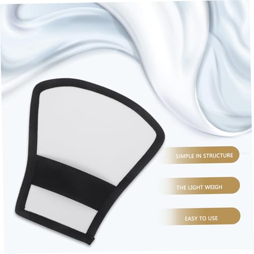 TEHAUX Universal Two Sides Flash Diffuser Softbox Reflector 7.87X7.28 Inch with Elastic Band Compatible with Speedlight 430Ex Ii 580Ex 600Ex Yn568Ex Yn565Ex Yn560 Ii Photography Light Modifier