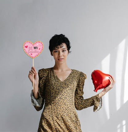 Galentines Day Decorations Photo Props Galentines Day Party Photo Booth Props Kit Ladies Girls Friendship Themed Party Decor Valentine's Day Birthday Party Decoration Supplies 35 Pieces