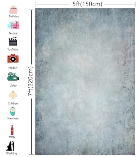 5X7ft Light Abstract Backdrops Mottled Photography Prop Backdrop Oldmaster Photo Studio Background for Portrait - color: Patten006