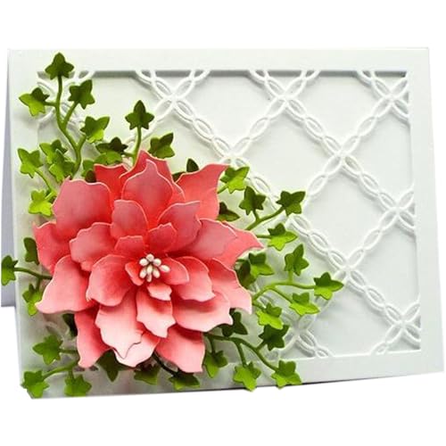Scrapbooking Die-Cuts, Strips Frame Metal Cutting Dies for Card Making, Paper Craft Punch Template, Background Embossing Stencils, DIY Album Décor (Crid Frame-11.1x14.3cm) - color: Crid Frame-11.1x14.3cm