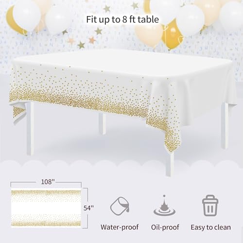 Pack of 11 NWK Cake Stand Set, with 3 x Two-Tier and 3 x Three-Tier Cupcake Stands, 4 x Appetizer Trays, 1 x Tablecloth for Birthday Bridal Baby Shower Party (White) - color: White