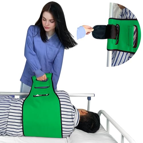 Transfer Sling, Lift Assist Gait Belts for Seniors, Transfer Belt for Elderly and Disabled, Bed Assist Mobility Belt for Patient Care - color: 01green