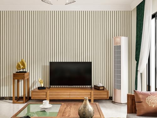 myforHD Wallpaper Peel and Stick Wood Grating Stripe Self-Adhesive Wallpaper Faux Wood Contact Paper Wood Slats Self Adhesive Wall Paper PVC Vinyl Film Removable Waterproof (Wood C, 17.3" x 393") - color: Wood C, size: 17.3" x 393.7"