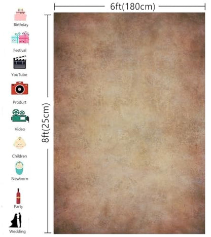 6x9ft Brown Rust Abstract Photography Backdrops Mottled Background - color: Texture6, size: 6x9ft