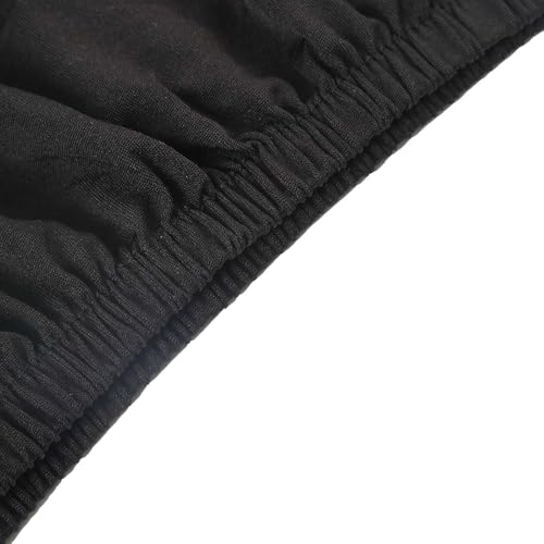 Efavormart Set Of 5 | Black Spandex Cylinder Plinth Display Box Stand Covers, Stretchable Pedestal Pillar Prop Covers - 160 GSM - color: Black, size: Spandex Cylinder Covers