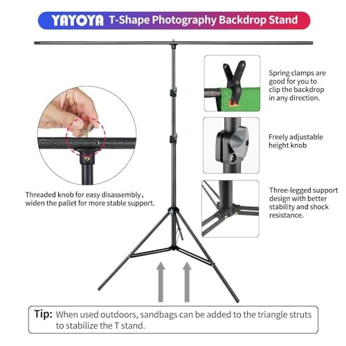 2-in-1 White Backdrop Green Screen Backdrop Stand Kit, 5x6.5 ft Greenscreen Background with Stand for Streaming, Zoom, Photography, Video with Clips & Carrying Bag - color: Green White, size: 5x6.5ft