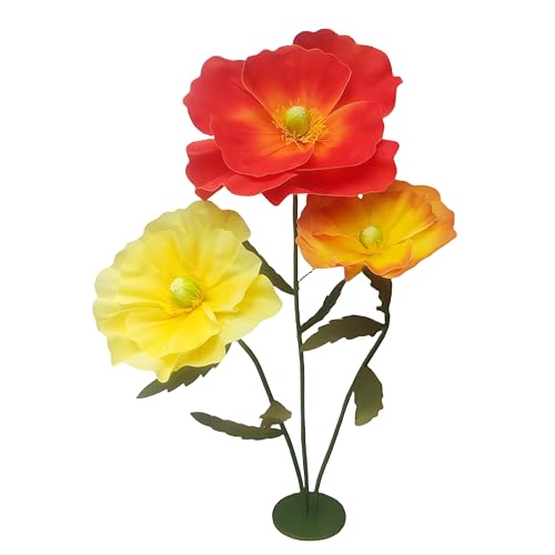 Giant Flowers for Decoration, 5.3 ft Large Artificial Flowers EVA Flores Gigantes for Wedding Birthday Easter Party Backdrop Decor Photography Props Window Display, Mix Color - color: C Mix Color