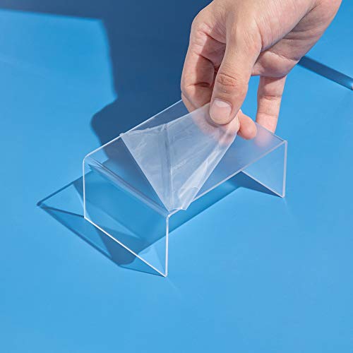 BYCY Clear Acrylic Riser lot of 10 for Jewels, Cupcakes, Tea Sets, Clear Cupcake Stand for Small Toys and Cosmetics (10P-2*3*4)