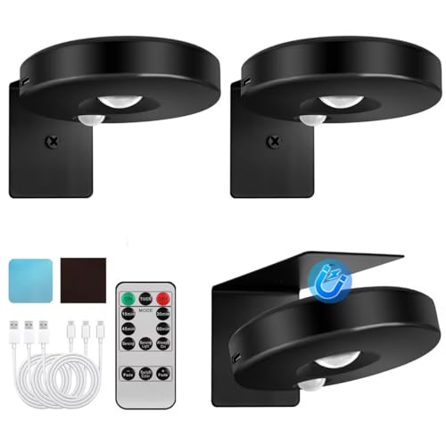 3pack Battery Picture Lights for Wall ,Painting Light Rechargeable with Remote&Motion Sensor 2in1,Wireless Display Art Light Dimmable,Led Accent Wall Light Highlight Picture with 3 CCT for Gallery