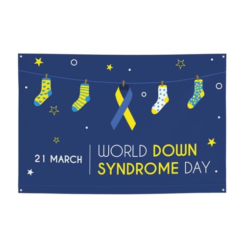 World Down Syndrome Day 321 Awareness Support Backdrops 47 * 71 Inches Holiday Party Photography Background Indoor Outdoor Festival Photo Banner Booth Props Wall Decoration - color: Bronze