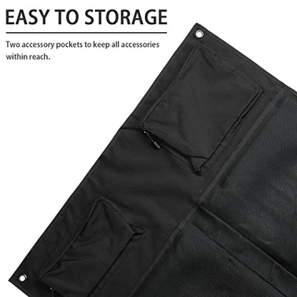MOZETO Shooting Mat, Extra Large Folded Shooting Mats Prone Padded Hunting Accessories for Range Hunting - color: Black