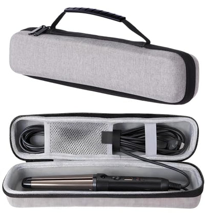 Portable Hard Travel Case for Straightener, EVA Storage Bag with Velvet Liner, Waterproof Travel Organizer with Dual Zippers for Home, Trip, On-the-Go